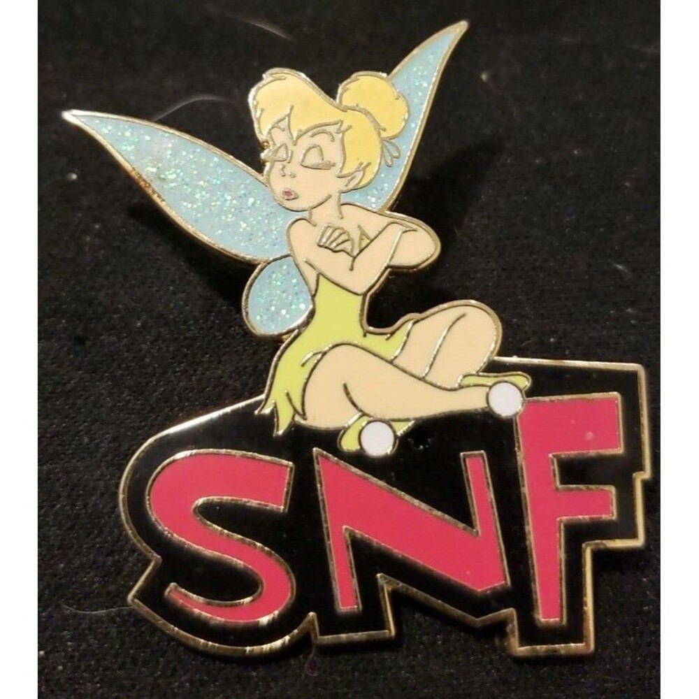 Disney Pin TINKER BELL Text Message SNF So Not Fair Funny Pouting‎ Fairy 60008